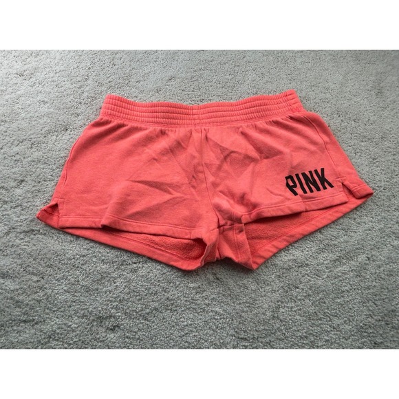 Victoria's Secret PINK Coral Terry Cloth Shorts Loungewear XS Extra Small - Picture 1 of 8